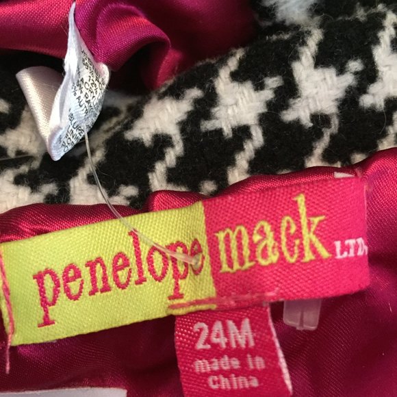 Baby Girl's Houndstooth Coat/Hat Size 24 Months - Picture 5 of 10